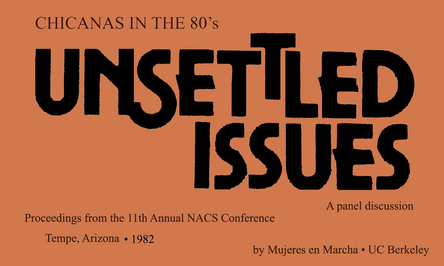 1982: 11th Annual: Unsettled Issues A Panel Discussion - Tempe, AZ