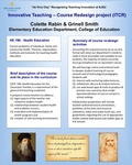 HE 190: Health Education Course Redesign by Colette Rabin and Grinell Smith