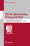 HCI for Cybersecurity, Privacy and Trust: Third International Conference, HCI-CPT 2021, Held as Part of the 23rd HCI International Conference, HCII 2021, Virtual Event, July 24–29, 2021, Proceedings