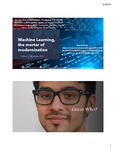 Machine Learning, the mortar of modernization by Vishnu Pendyala