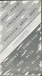 Student-directed One Acts (1977) by San Jose State University, Theatre Arts