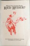 When You Comin Back, Red Ryder? (1987) by San Jose State University, Theatre Arts