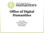 Emerging priorities and strategies for digital humanities funding by Perry Collins
