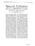 Special Libraries, September-October 1918 by Special Libraries Association