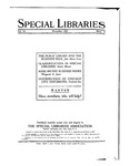 Special Libraries, November 1923 by Special Libraries Association