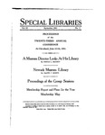 Special Libraries, September 1931 by Special Libraries Association