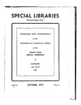 Special Libraries, October 1931 by Special Libraries Association