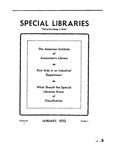 Special Libraries, January 1932 by Special Libraries Association
