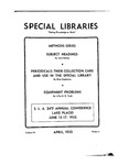 Special Libraries, April 1932