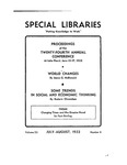 Special Libraries, July-August 1932