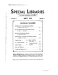 Special Libraries, May 1933 by Special Libraries Association