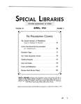 Special Libraries, April 1934