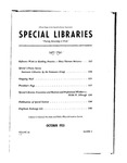 Special Libraries, October 1935 by Special Libraries Association