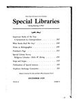 Special Libraries, December 1935 by Special Libraries Association