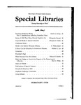Special Libraries, February 1936 by Special Libraries Association