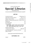 Special Libraries, September 1936