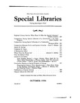 Special Libraries, October 1936 by Special Libraries Association