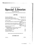 Special Libraries, October 1937