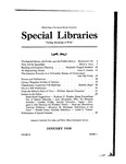Special Libraries, January 1938