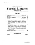 Special Libraries, December 1938 by Special Libraries Association
