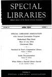 Special Libraries, April 1954 by Special Libraries Association