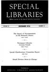 Special Libraries, December 1954 by Special Libraries Association