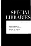 Special Libraries, January 1958