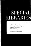 Special Libraries, November 1960