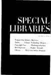 Special Libraries, April 1961