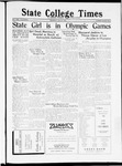 State College Times, July 21, 1932 by San Jose State University, School of Journalism and Mass Communications