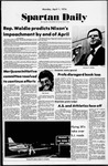 Spartan Daily, April 1, 1974 by San Jose State University, School of Journalism and Mass Communications